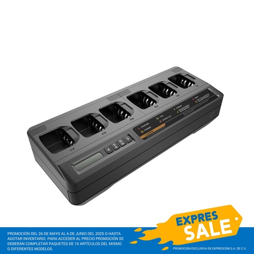 [CARGADOR MULTIPLE 6 UNIDADES IMPRES 2 1 DISPLAY EXT 120-240VAC  DEP570E P/DGP8000E   P/R7] PMPN4284